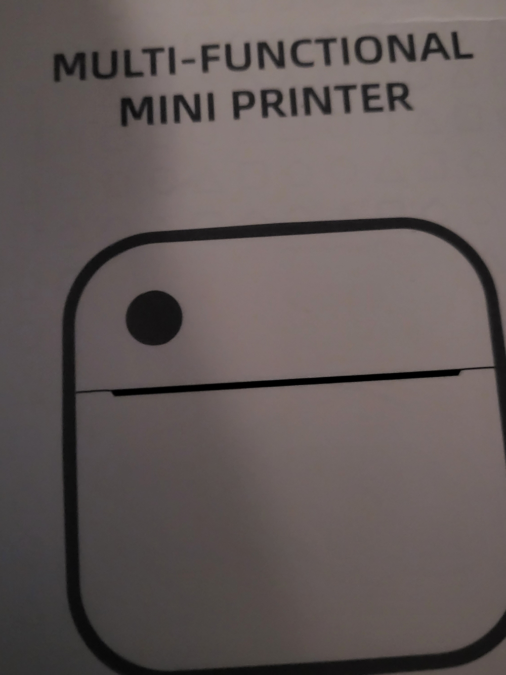 Multi-Functional Mini Printer - White